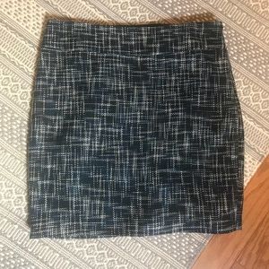 THE LIMITED navy tweed mini skirt